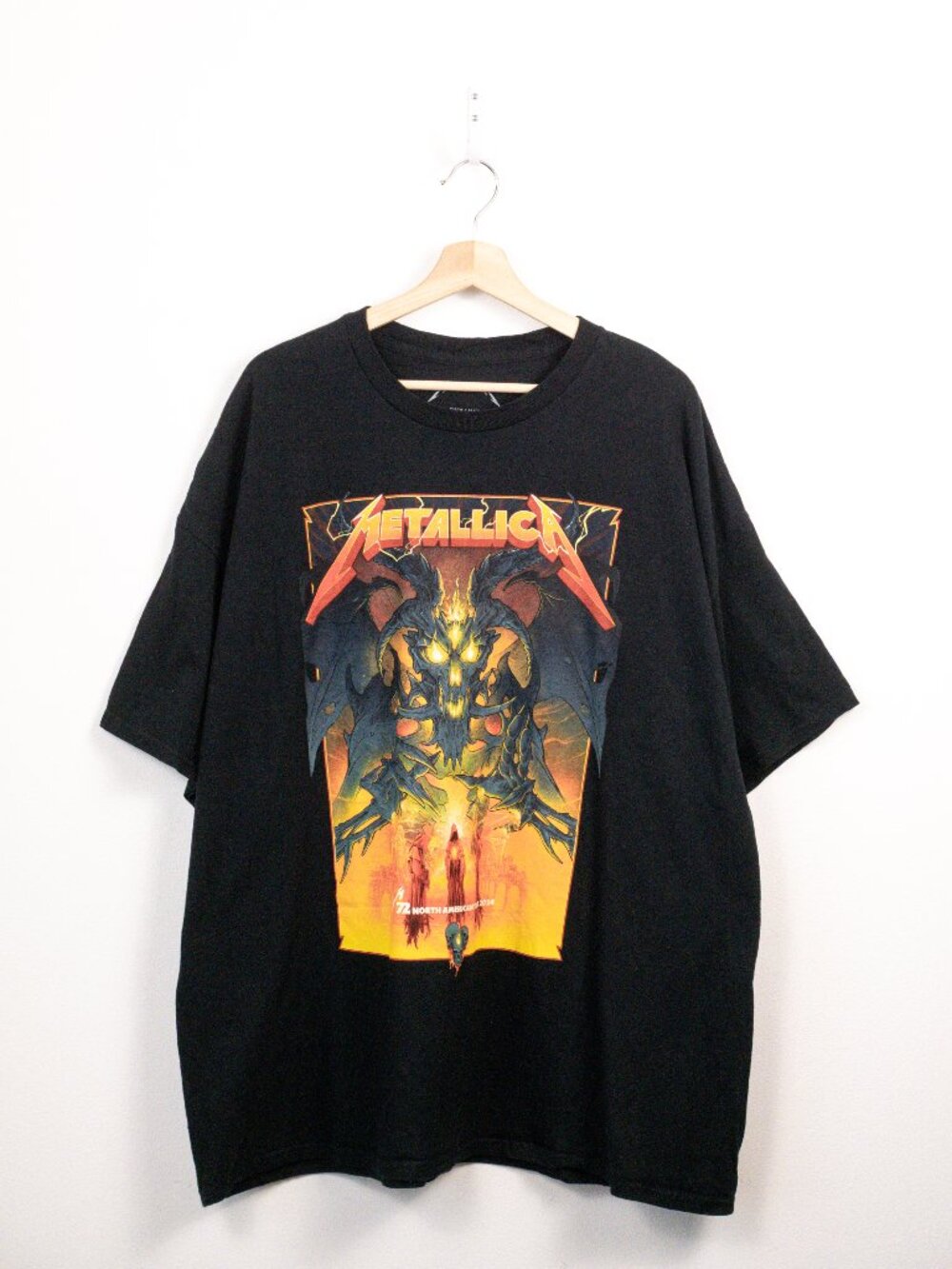 Metallica M72 World Tour 2024 72 Seasons Demon Skull Concert Tee 3XL